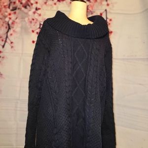 Black Sweater Cowl Neck
